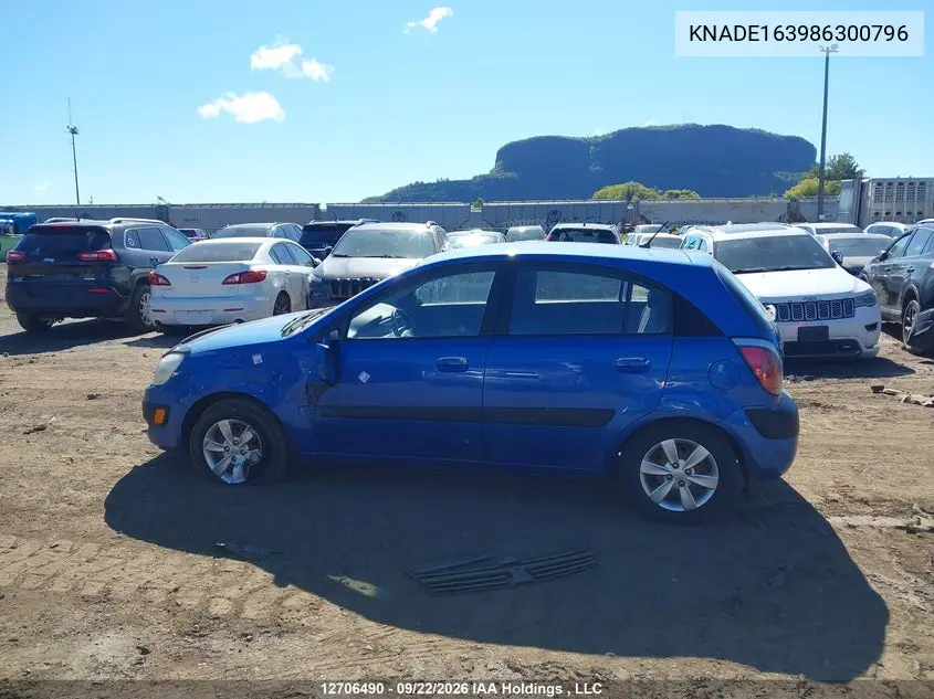 2008 KIA RIO VIN KNADE163986300796 — фото 14