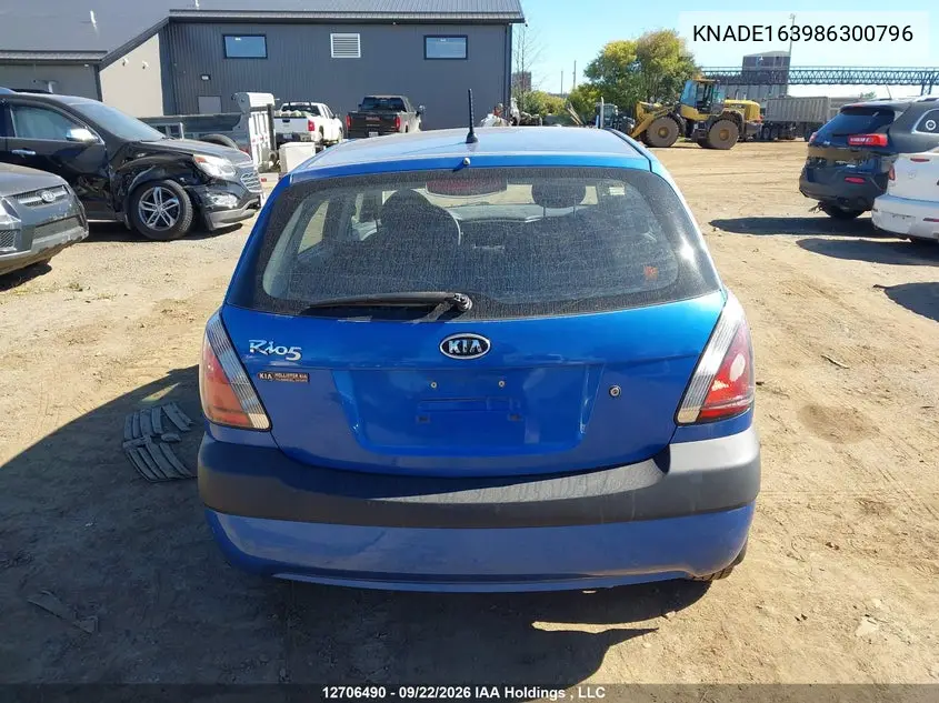 2008 KIA RIO VIN KNADE163986300796 — фото 16
