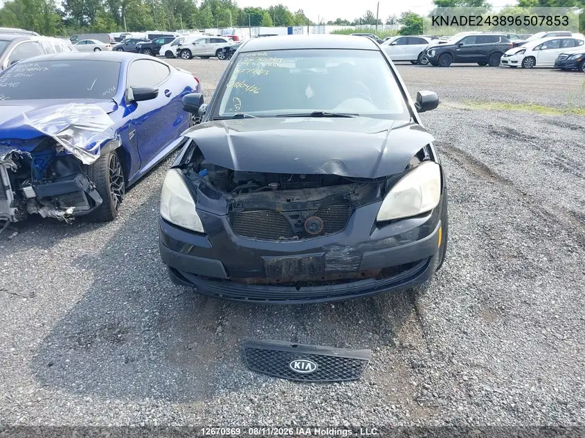 2009 KIA RIO VIN KNADE243896507853 — фото 12