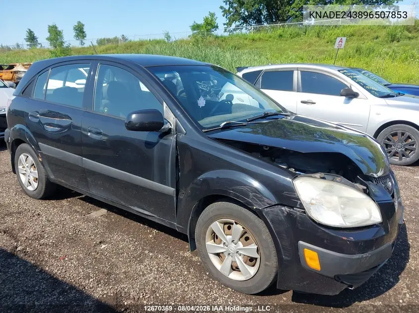 2009 KIA RIO VIN KNADE243896507853 — фото 13