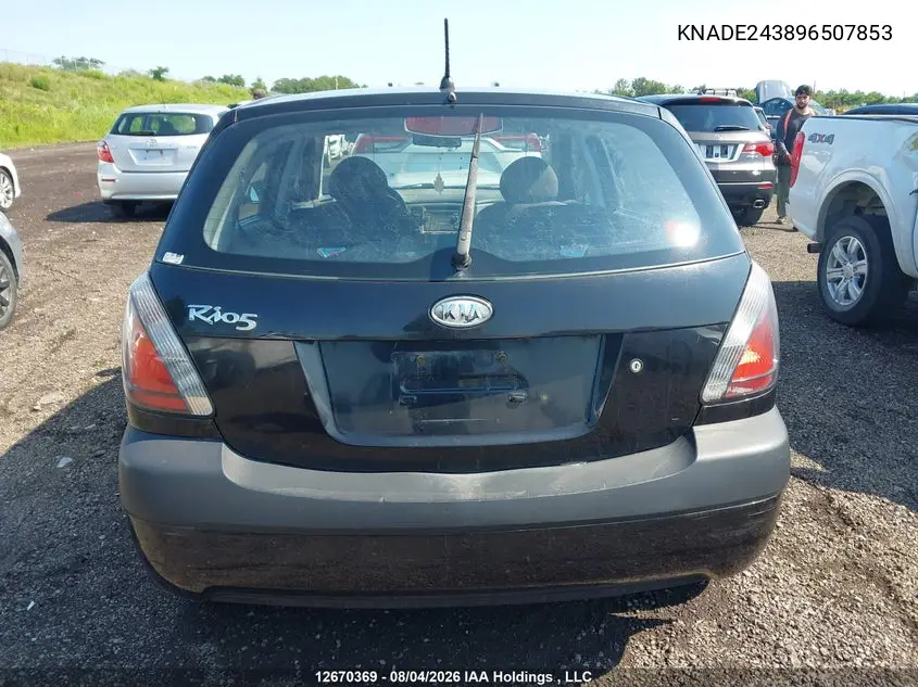 2009 KIA RIO VIN KNADE243896507853 — фото 16