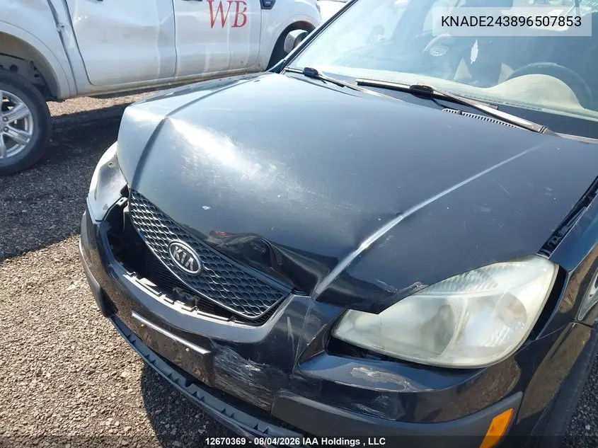 2009 KIA RIO VIN KNADE243896507853 — фото 6