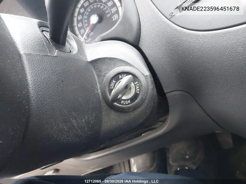 2009 KIA RIO VIN KNADE223596451678 — фото 11