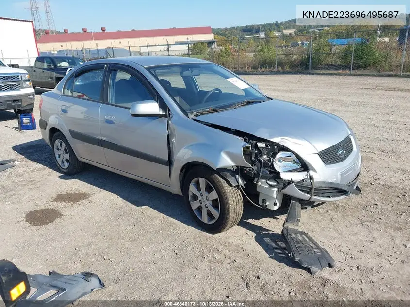 KIA RIO 2009, VIN KNADE223696495687