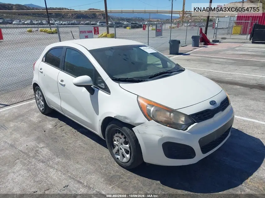 KIA RIO 2012, VIN KNADM5A3XC6054755