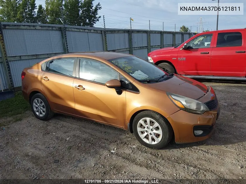 KIA RIO 2013, VIN KNADM4A37D6121811