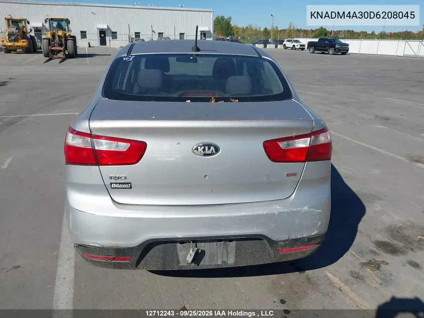 2013 KIA RIO VIN KNADM4A30D6208045 — фото 17