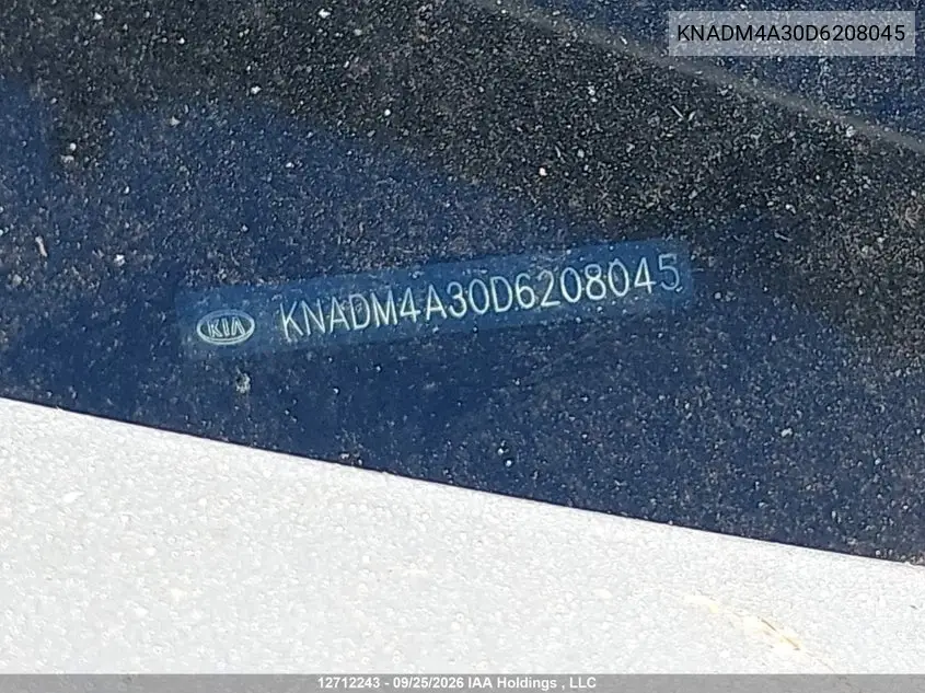 2013 KIA RIO VIN KNADM4A30D6208045 — фото 19