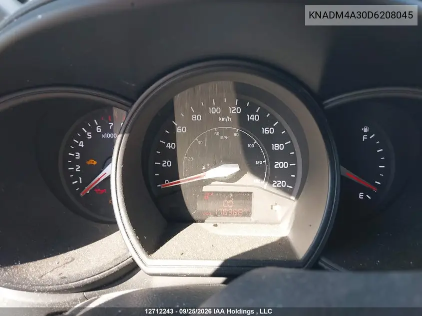 2013 KIA RIO VIN KNADM4A30D6208045 — фото 7