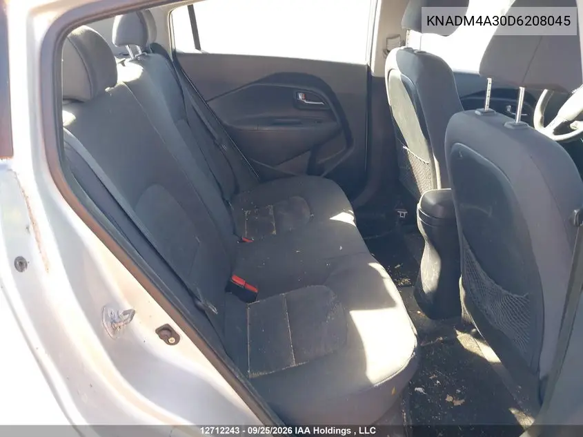 2013 KIA RIO VIN KNADM4A30D6208045 — фото 8
