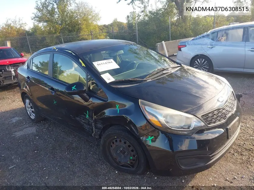KIA RIO 2013, VIN KNADM4A37D6308515