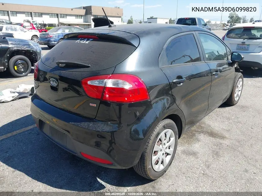 2013 KIA RIO VIN KNADM5A39D6099820 — фото 2