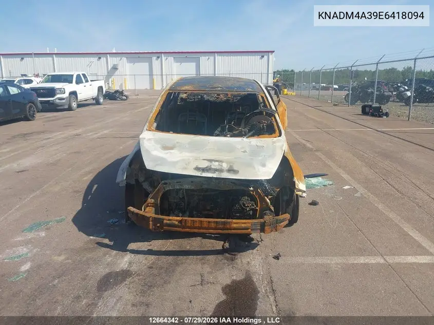 2014 KIA RIO VIN KNADM4A39E6418094 — фото 12