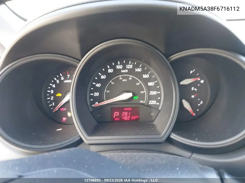 2015 KIA RIO VIN KNADM5A38F6716112 — фото 7