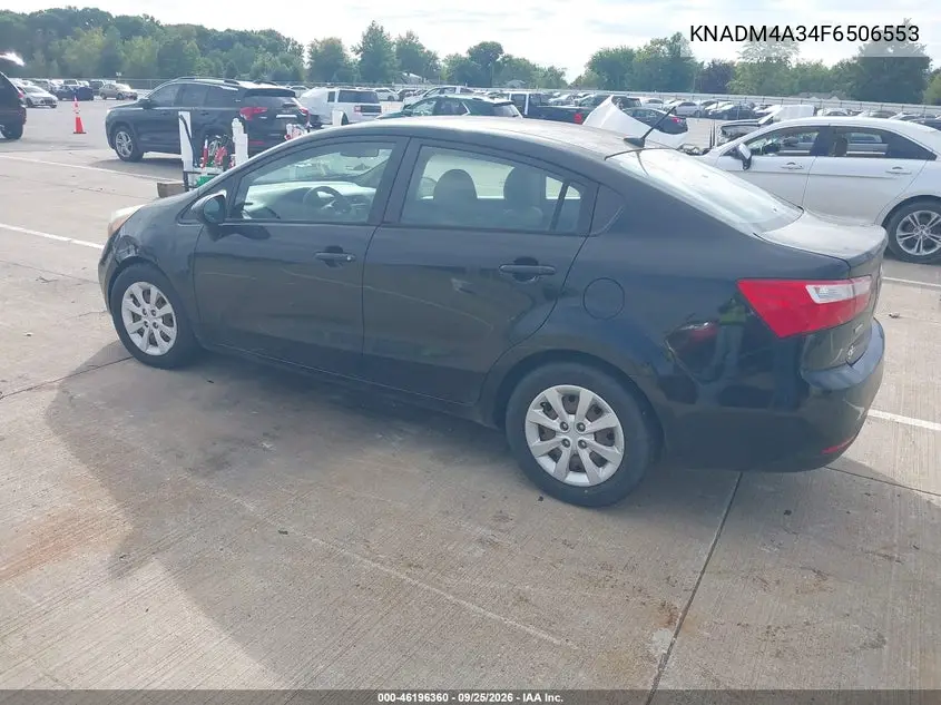 2015 KIA RIO VIN KNADM4A34F6506553 — фото 3