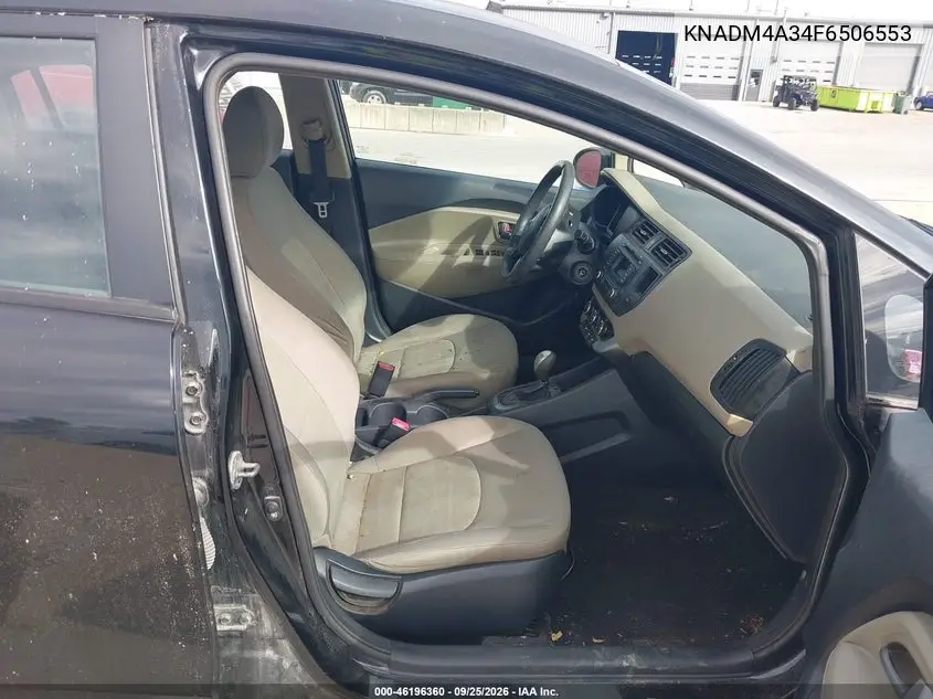 2015 KIA RIO VIN KNADM4A34F6506553 — фото 5