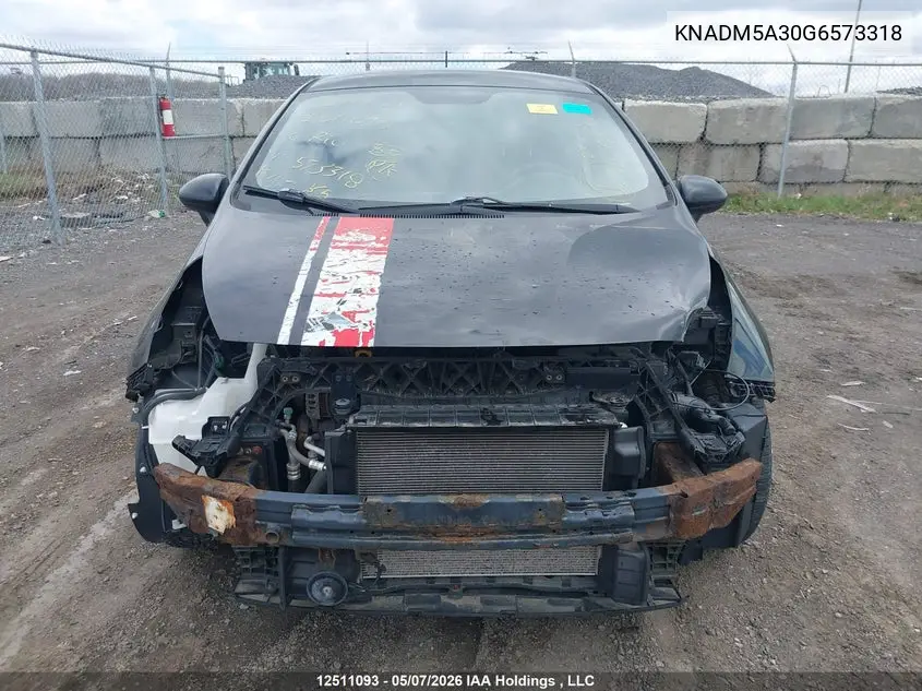 2016 KIA RIO VIN KNADM5A30G6573318 — фото 13