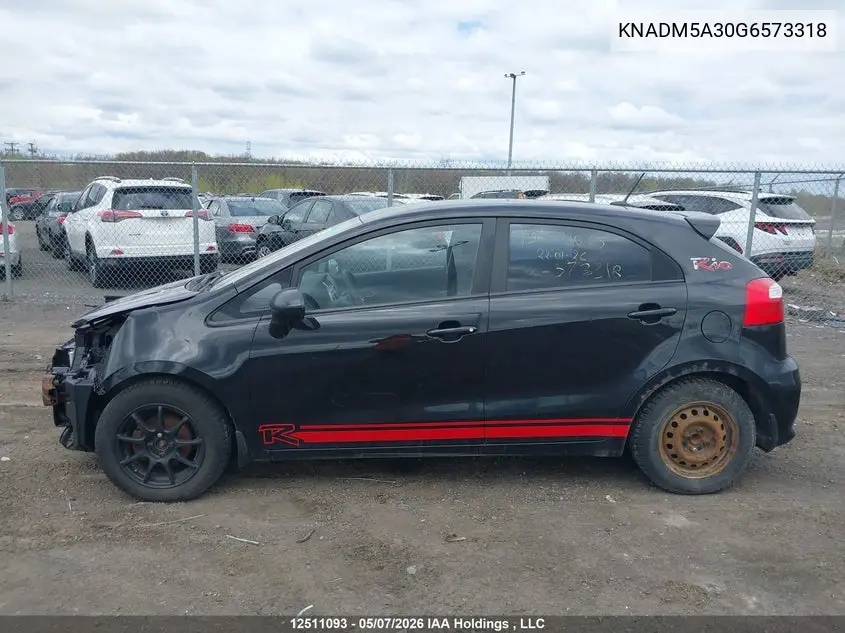 2016 KIA RIO VIN KNADM5A30G6573318 — фото 15