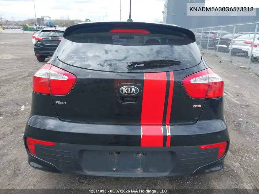 2016 KIA RIO VIN KNADM5A30G6573318 — фото 17