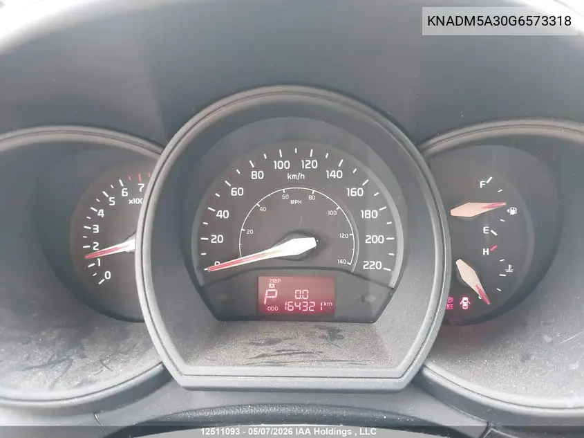2016 KIA RIO VIN KNADM5A30G6573318 — фото 7