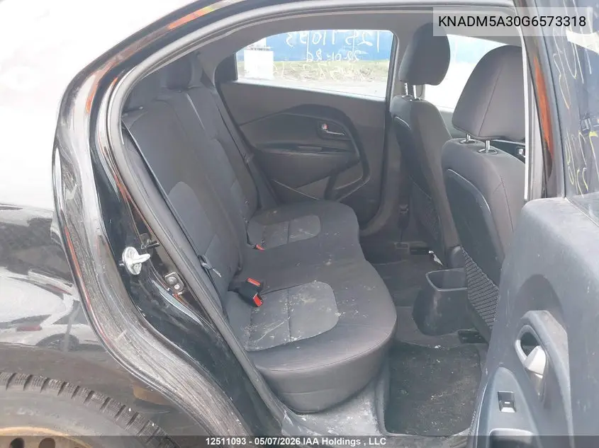 2016 KIA RIO VIN KNADM5A30G6573318 — фото 8