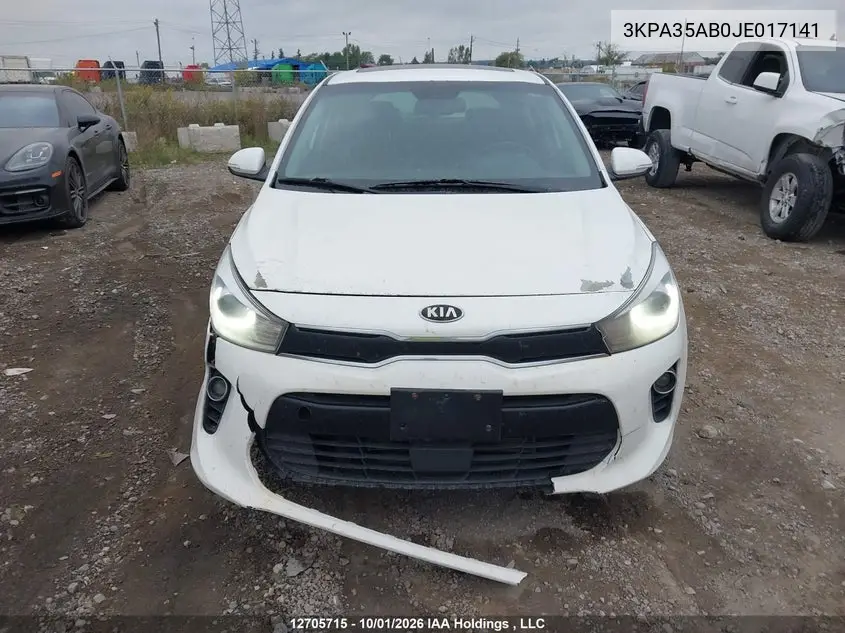 2018 KIA RIO VIN 3KPA35AB0JE017141 — фото 12