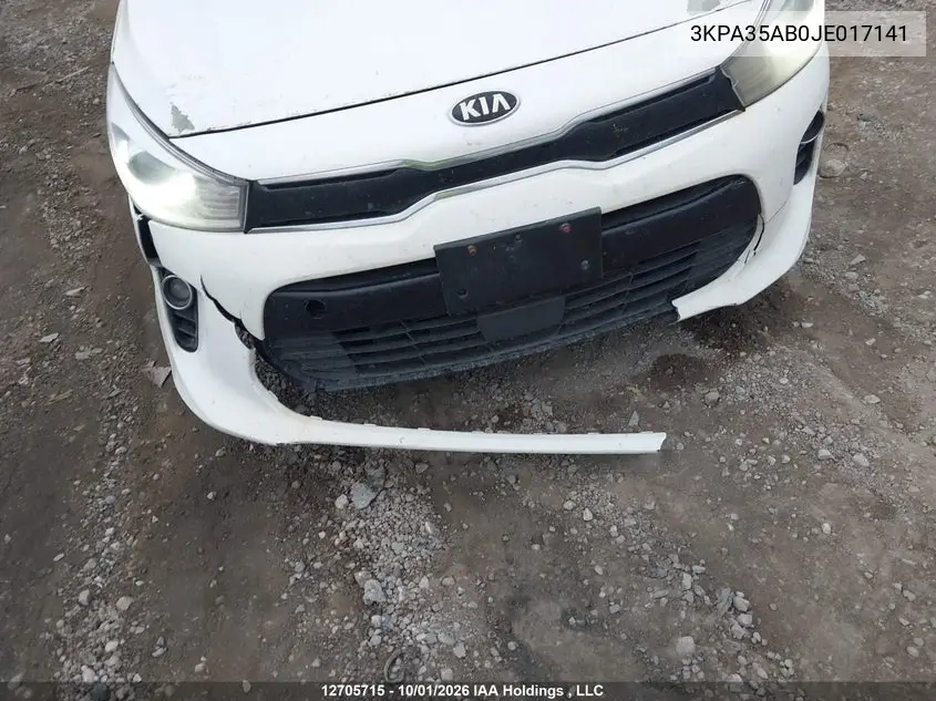 2018 KIA RIO VIN 3KPA35AB0JE017141 — фото 7