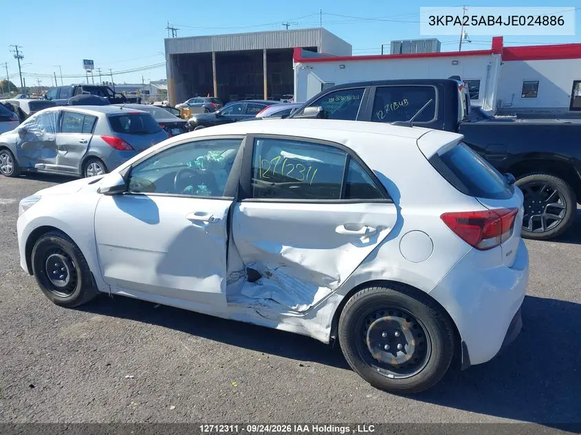 2018 KIA RIO VIN 3KPA25AB4JE024886 — фото 14