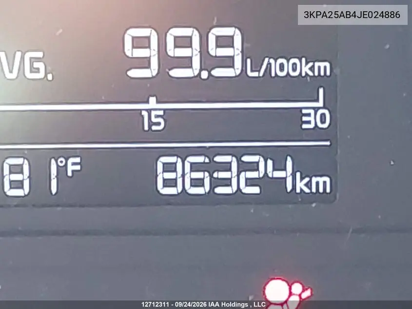 2018 KIA RIO VIN 3KPA25AB4JE024886 — фото 15