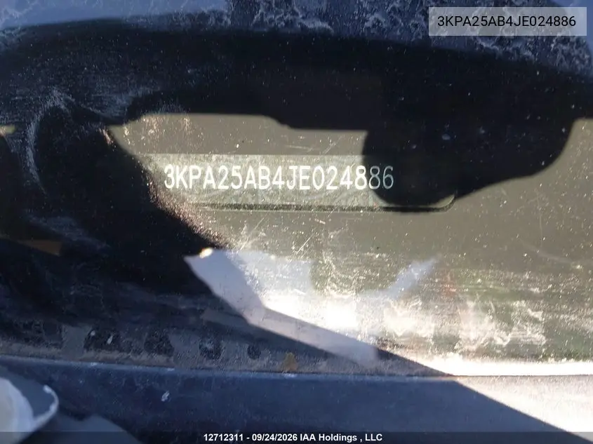 2018 KIA RIO VIN 3KPA25AB4JE024886 — фото 18
