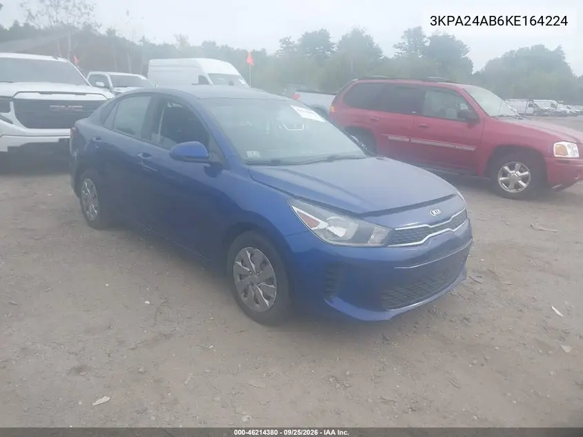 KIA RIO 2019, VIN 3KPA24AB6KE164224