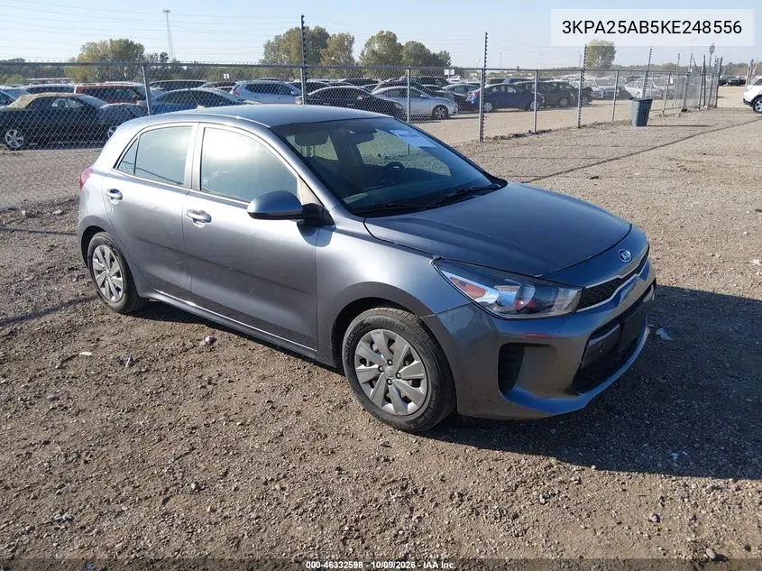 KIA RIO 2019, VIN 3KPA25AB5KE248556