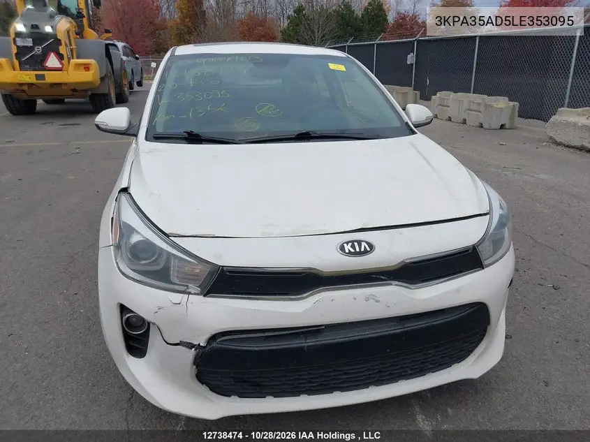 2020 KIA RIO VIN 3KPA35AD5LE353095 — фото 12