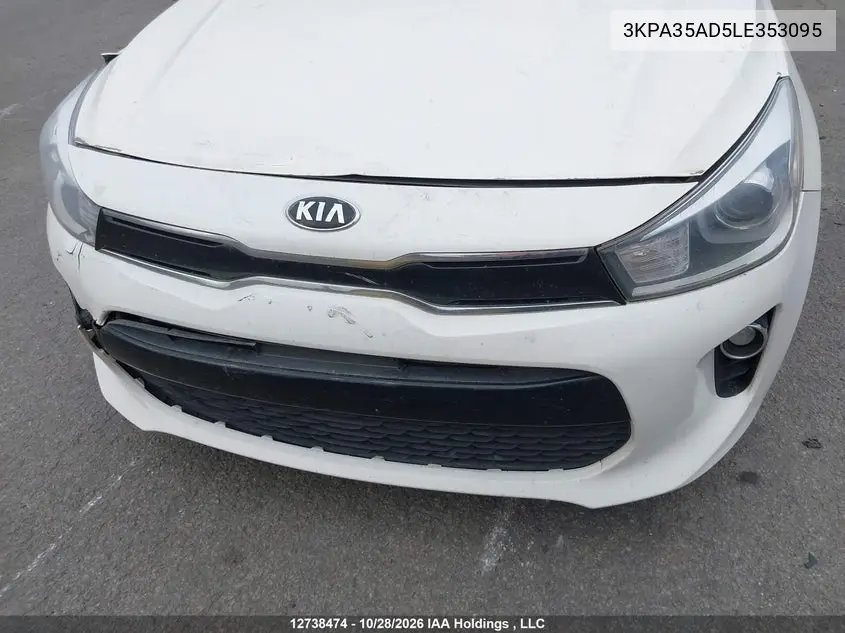 2020 KIA RIO VIN 3KPA35AD5LE353095 — фото 6
