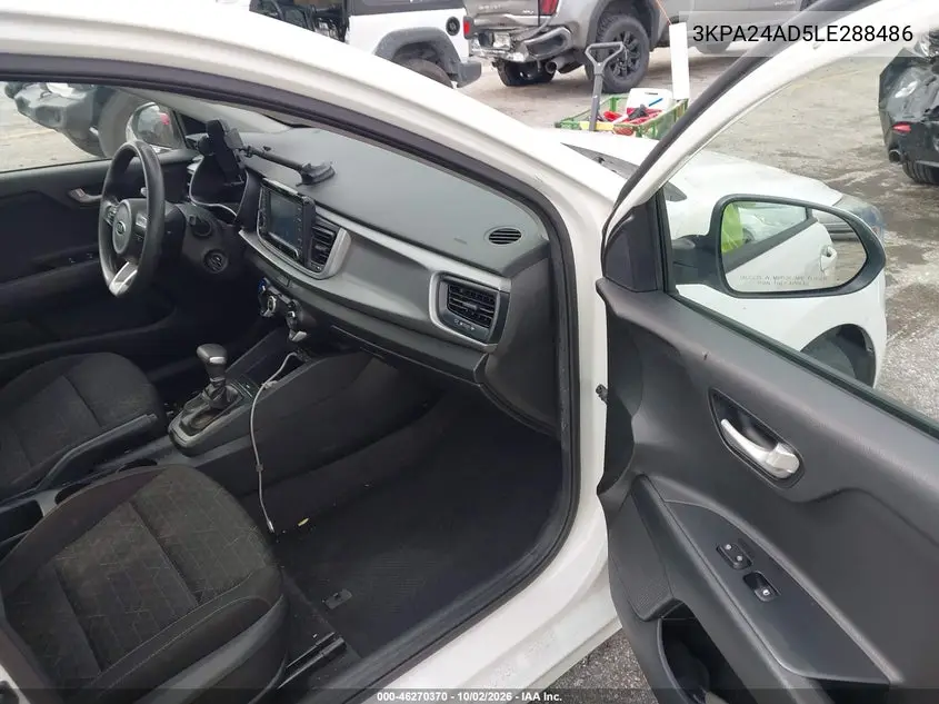 2020 KIA RIO VIN 3KPA24AD5LE288486 — фото 5