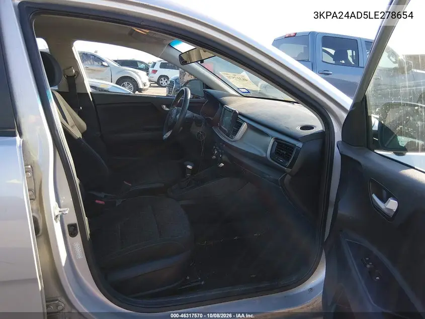 2020 KIA RIO VIN 3KPA24AD5LE278654 — фото 5