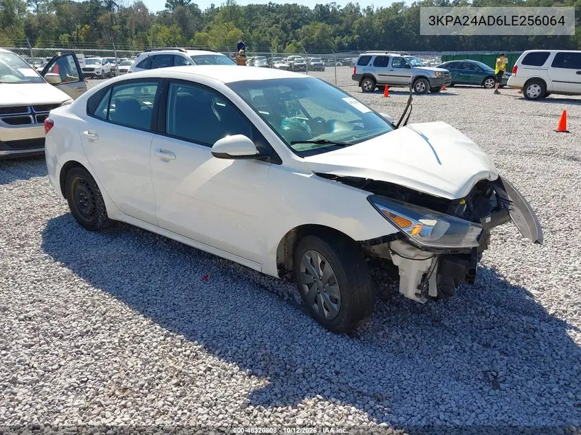 KIA RIO 2020, VIN 3KPA24AD6LE256064