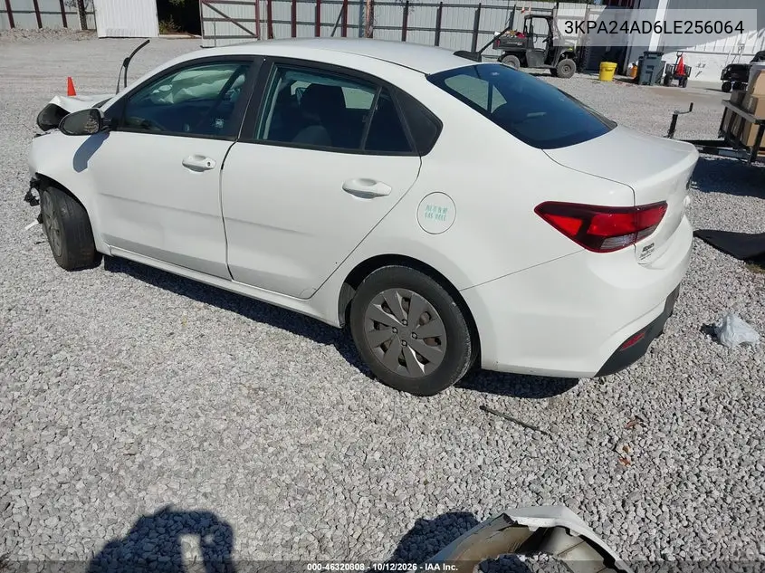 2020 KIA RIO VIN 3KPA24AD6LE256064 — фото 3