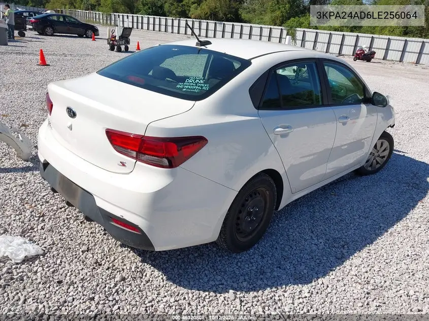 2020 KIA RIO VIN 3KPA24AD6LE256064 — фото 4