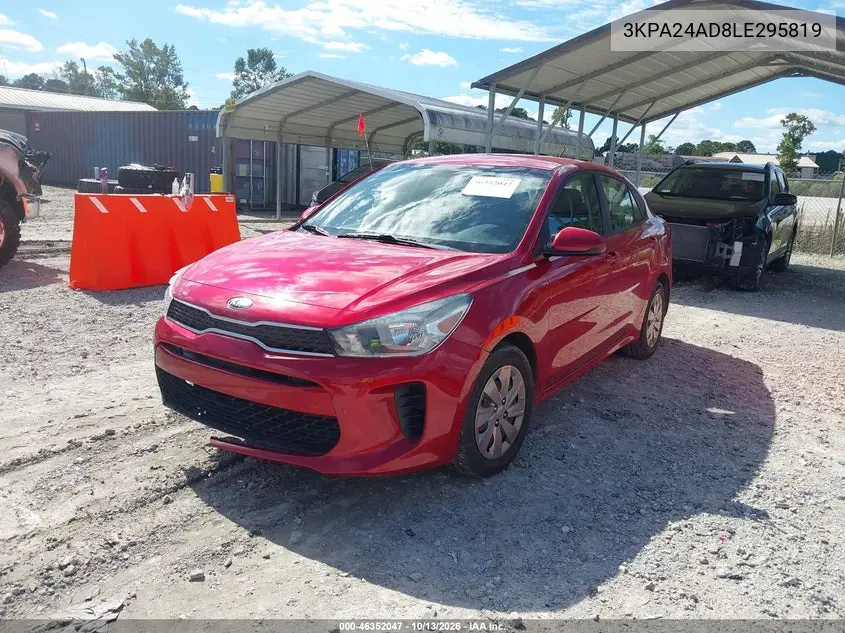 2020 KIA RIO VIN 3KPA24AD8LE295819 — фото 2