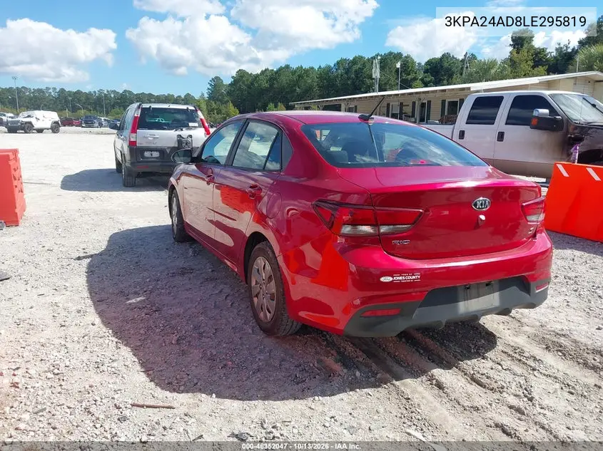 2020 KIA RIO VIN 3KPA24AD8LE295819 — фото 3