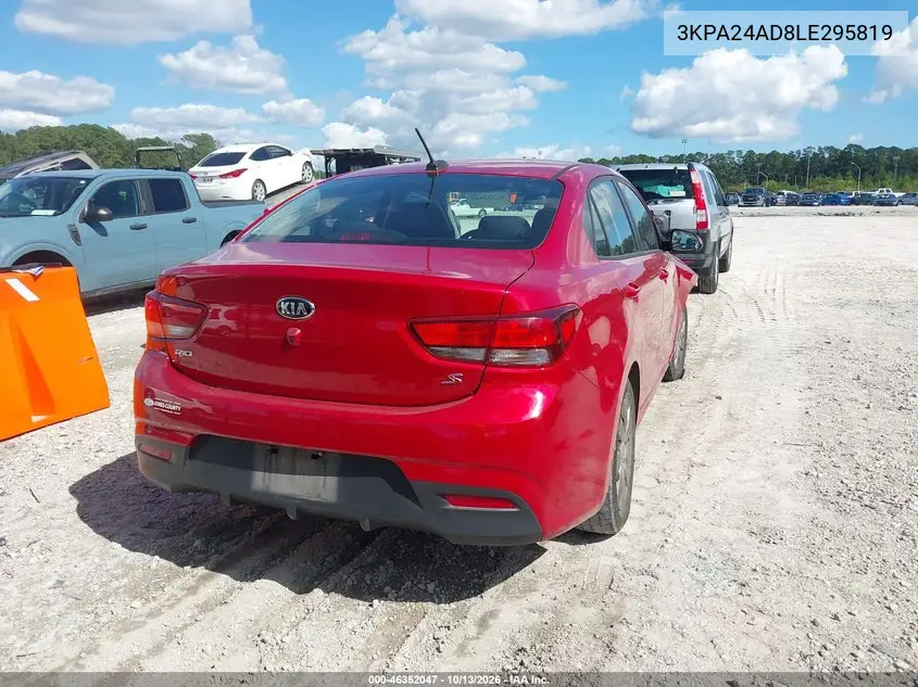 2020 KIA RIO VIN 3KPA24AD8LE295819 — фото 4