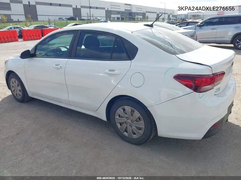 2020 KIA RIO VIN 3KPA24ADXLE276656 — фото 3