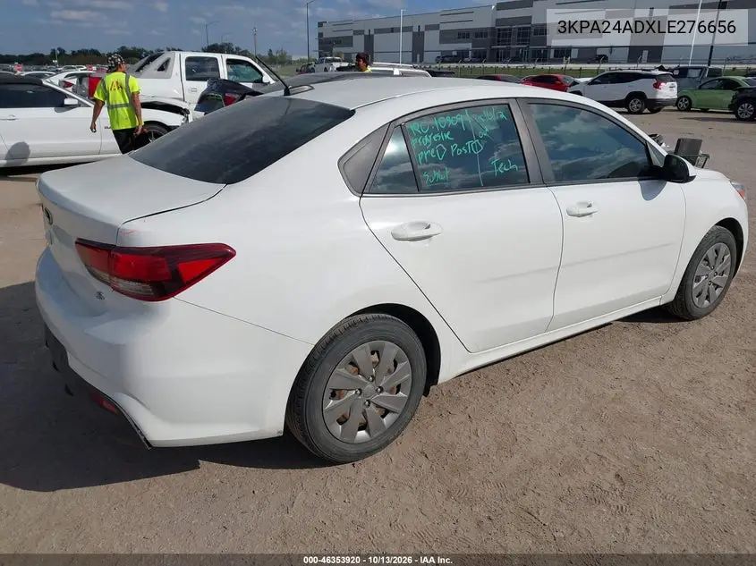 2020 KIA RIO VIN 3KPA24ADXLE276656 — фото 4