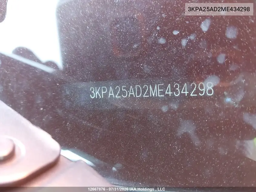 2021 KIA RIO VIN 3KPA25AD2ME434298 — фото 18