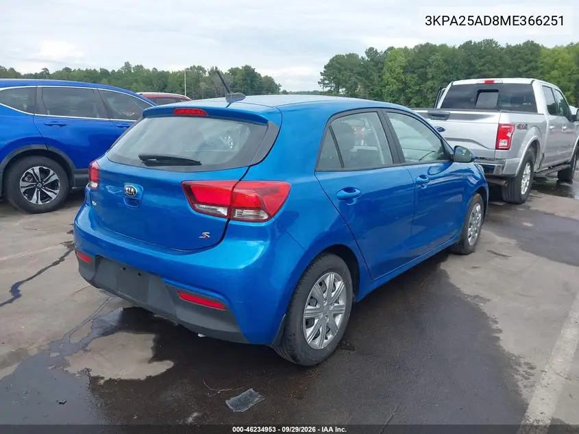 2021 KIA RIO VIN 3KPA25AD8ME366251 — фото 4