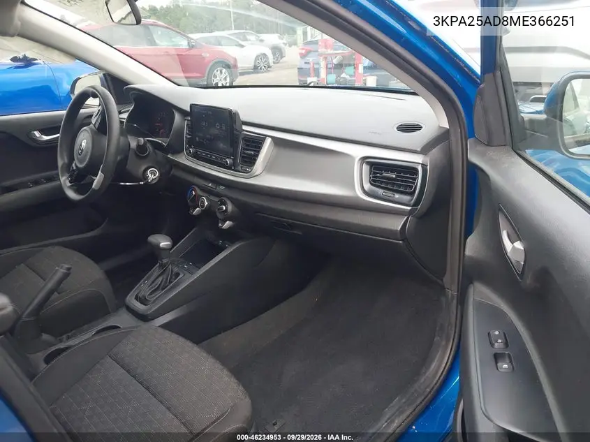 2021 KIA RIO VIN 3KPA25AD8ME366251 — фото 5