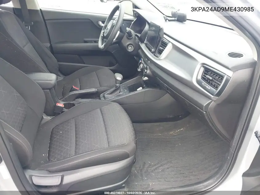 2021 KIA RIO VIN 3KPA24AD9ME430985 — фото 5