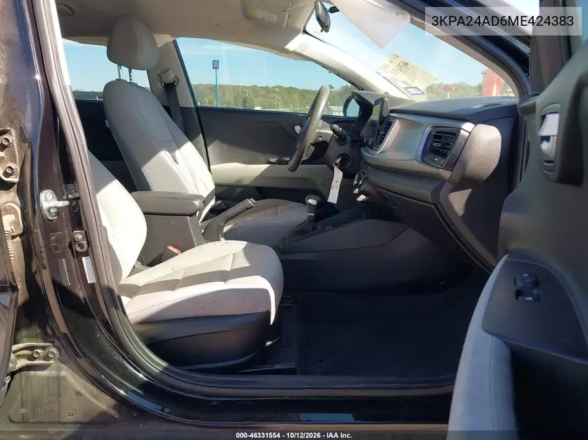 2021 KIA RIO VIN 3KPA24AD6ME424383 — фото 5