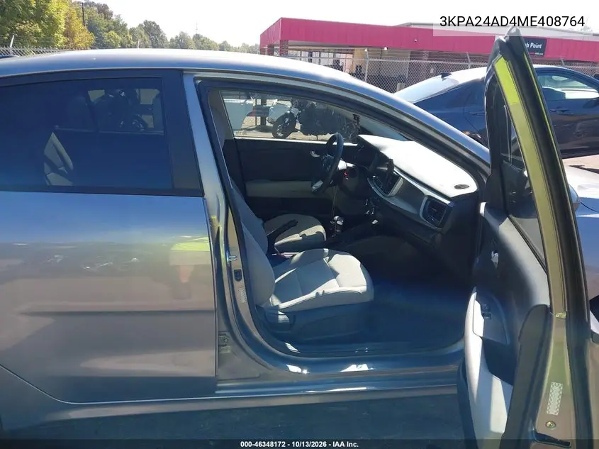 2021 KIA RIO VIN 3KPA24AD4ME408764 — фото 5
